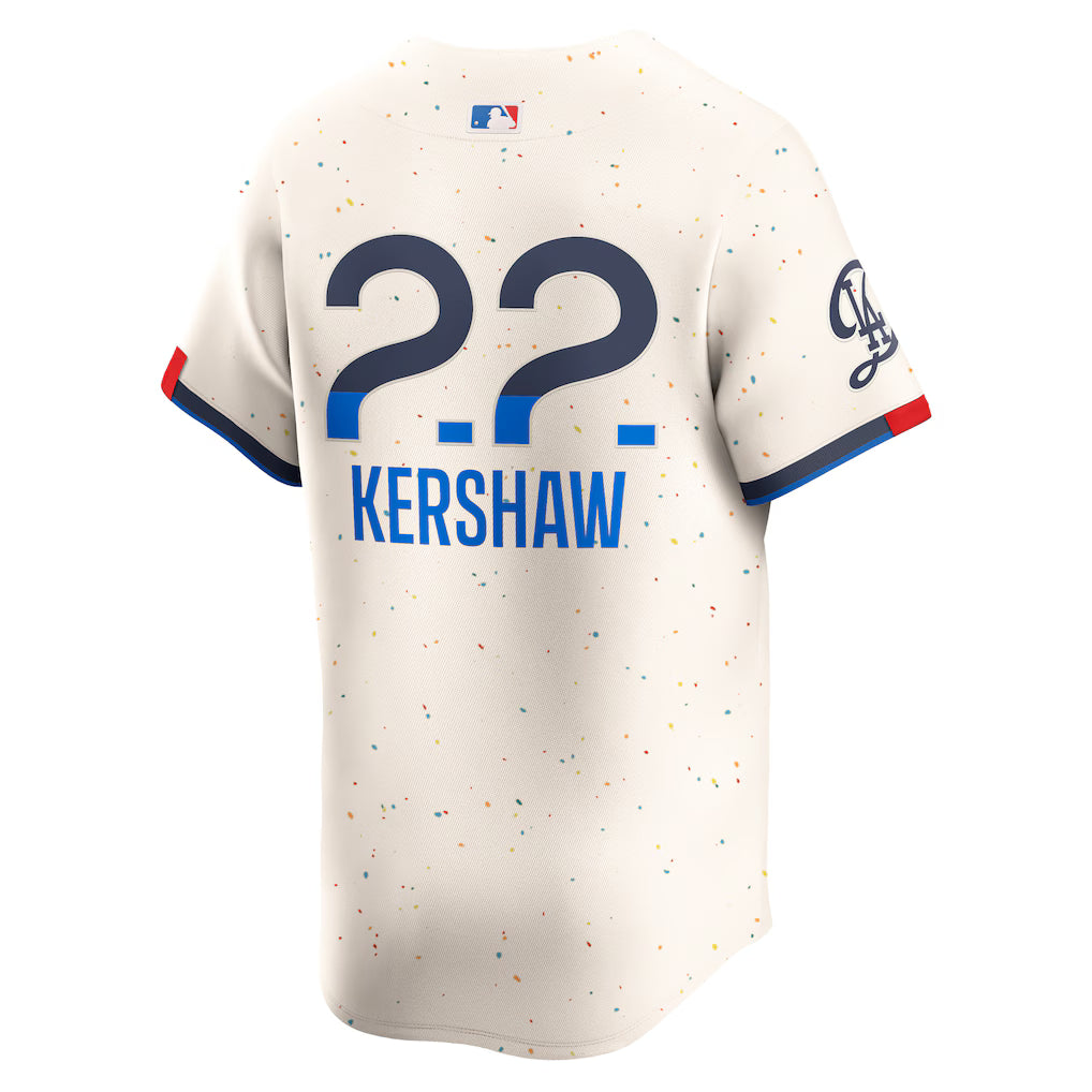 Clayton Kershaw Los Angeles Dodgers City Connect Limited Player Jersey - Cream