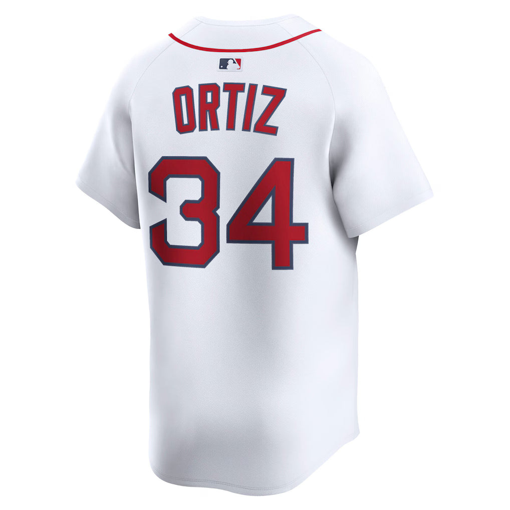 Men's Boston Red Sox David Ortiz White Home Limited Jersey