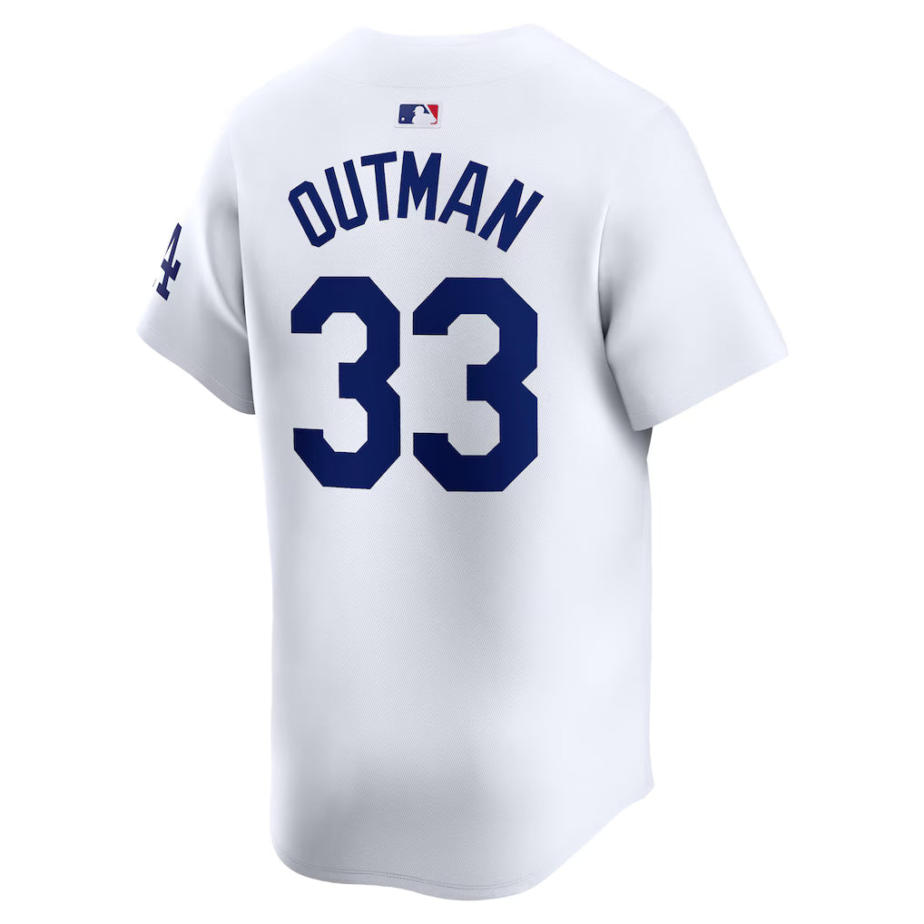 Men's Los Angeles Dodgers James Outman White Home Limited Player Jersey