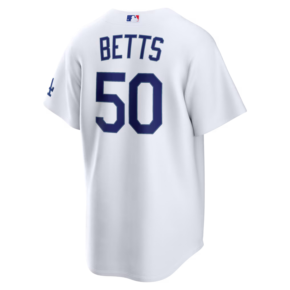Men's Los Angeles Dodgers Mookie Betts White Home Stadium Jersey