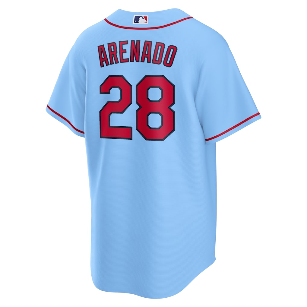 Men's St. Louis Cardinals Nolan Arenado Light Blue Alternate Official Replica Player Jersey