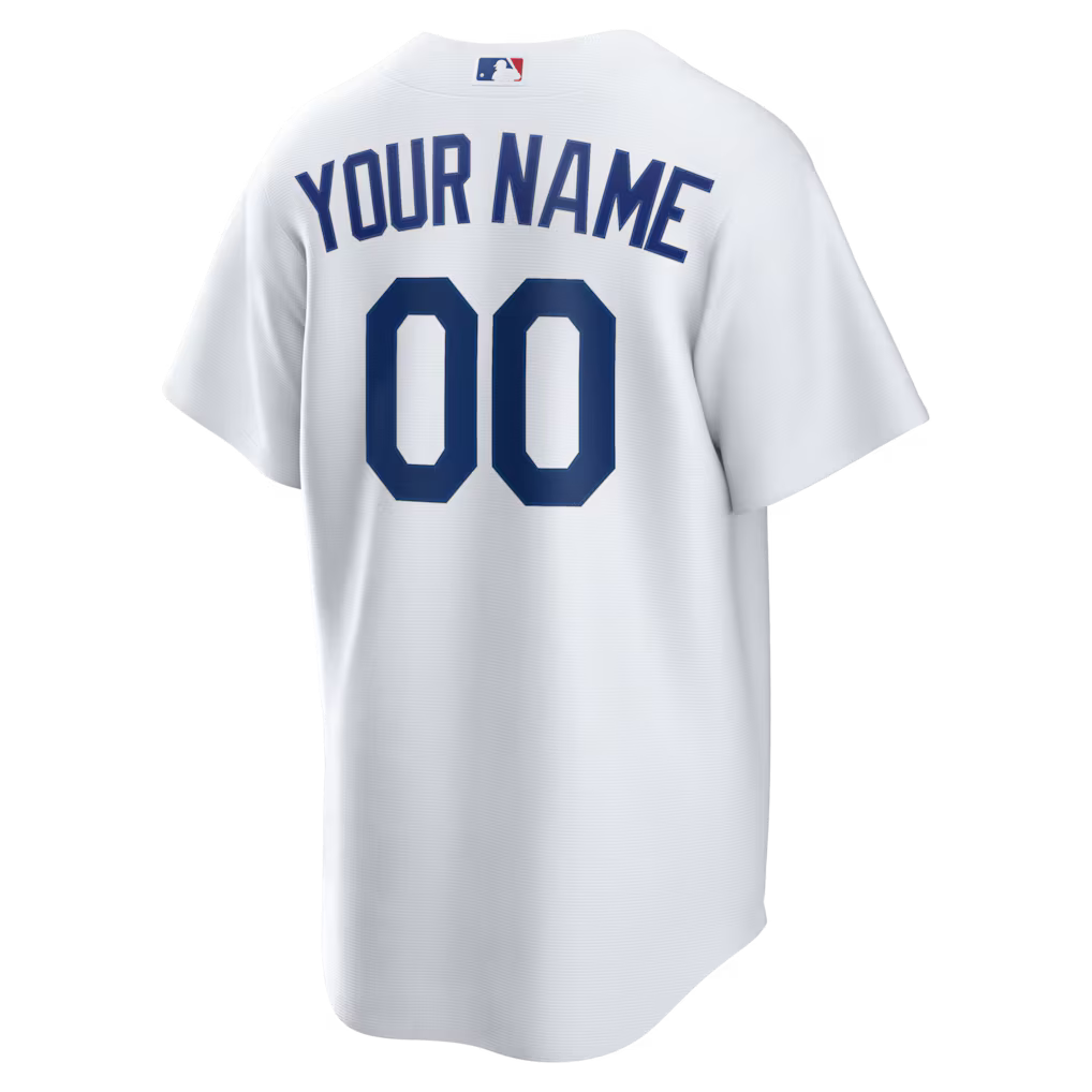 Men's Los Angeles Dodgers Nike White Home Replica Custom Jersey