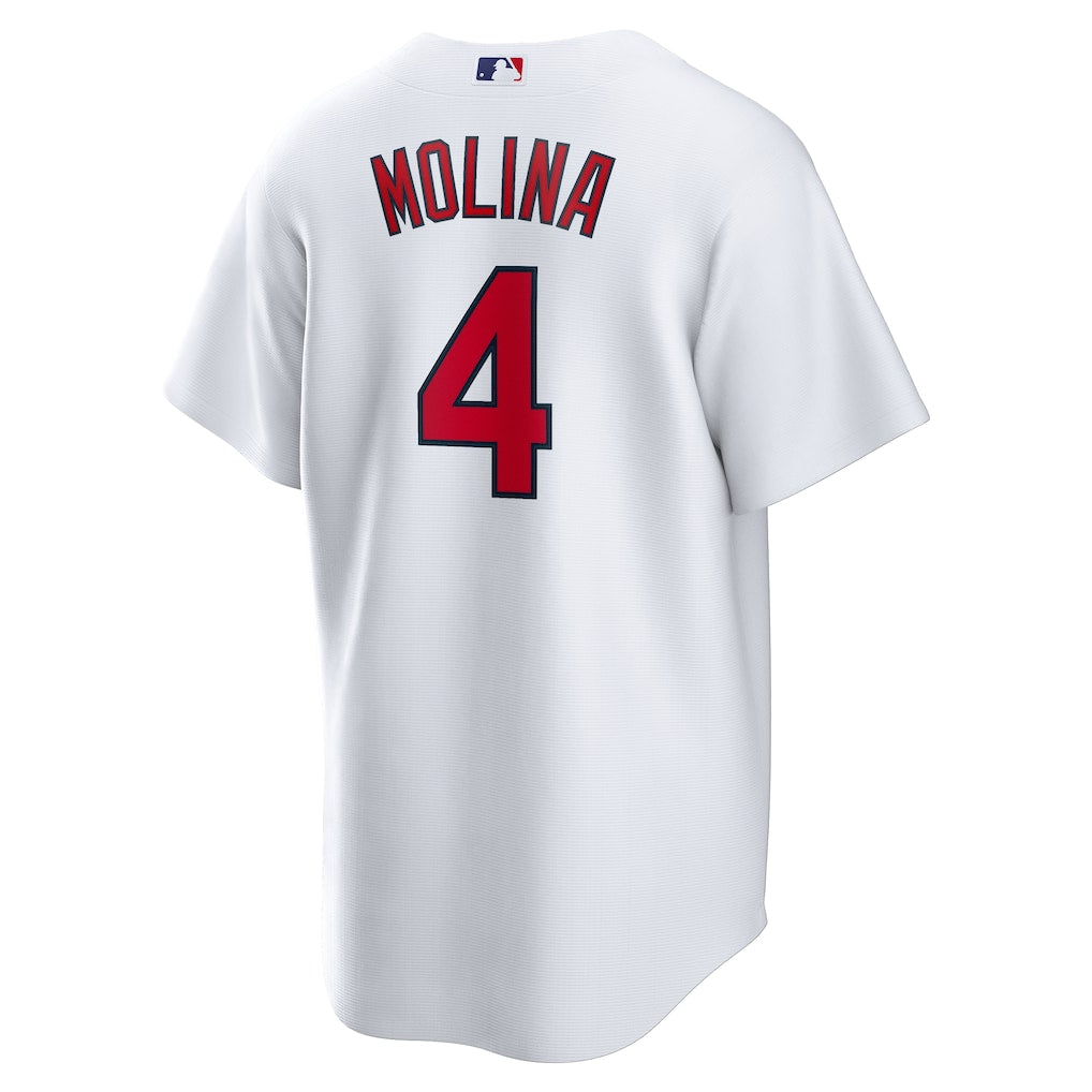 Men's St. Louis Cardinals Yadier Molina White Home Replica Retired Player Jersey