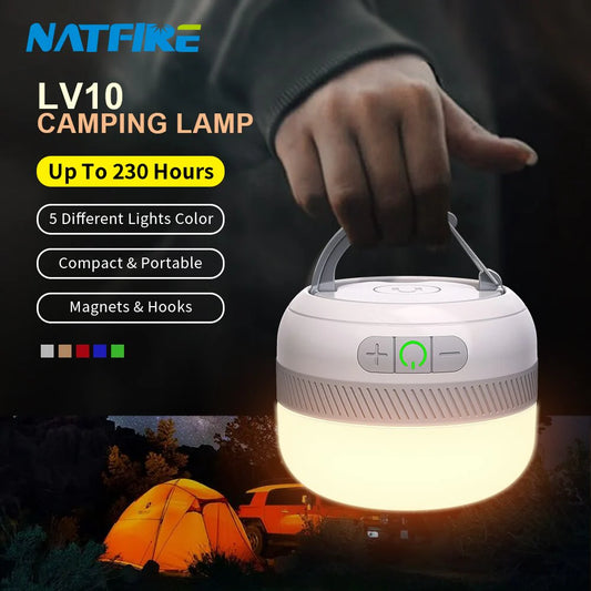 Portable Camping Light USB-C 230 Hours 5200 mAh Power bank