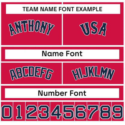 Custom White Red-White Authentic Baseball Jersey-2