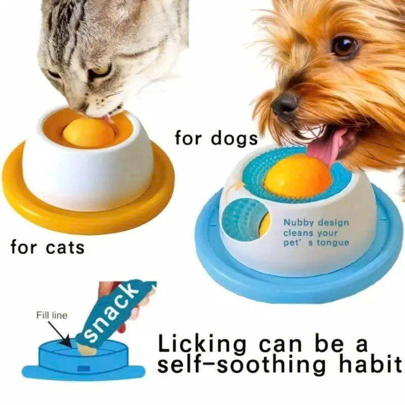 Interactive Dog Licking Toy & Slow Feeder Bowl