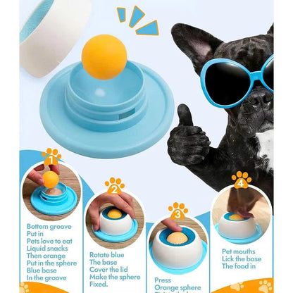 Interactive Dog Licking Toy & Slow Feeder Bowl