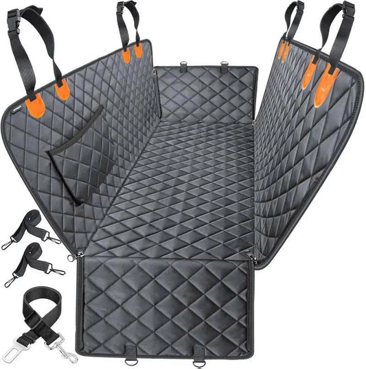 Waterproof Dog Car Seat Cover Hammock for Cars, Trucks, and SUVs