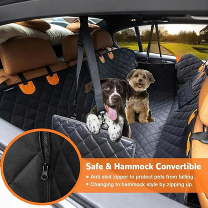 Waterproof Dog Car Seat Cover Hammock for Cars, Trucks, and SUVs