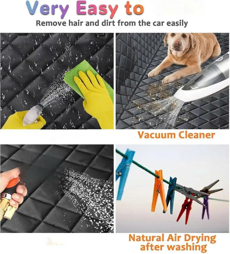 Waterproof Dog Car Seat Cover Hammock for Cars, Trucks, and SUVs