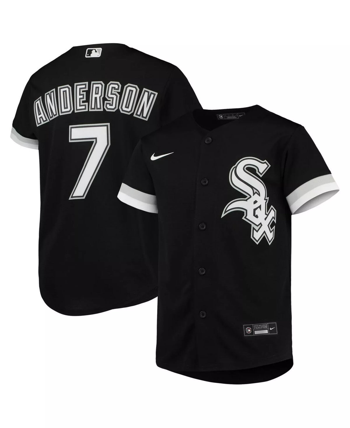 Big Boys Tim Anderson Black Chicago White Sox Alternate Replica Player Jersey