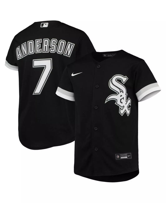 Big Boys Tim Anderson Black Chicago White Sox Alternate Replica Player Jersey