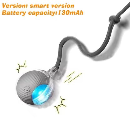 Smart Interactive Pet Ball Toy with Faux Tail – Automatic & Rechargeable