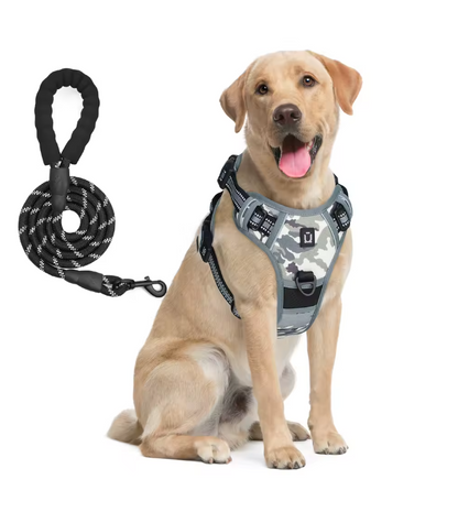 Escape-Proof No Pull Dog Harness and Leash Set