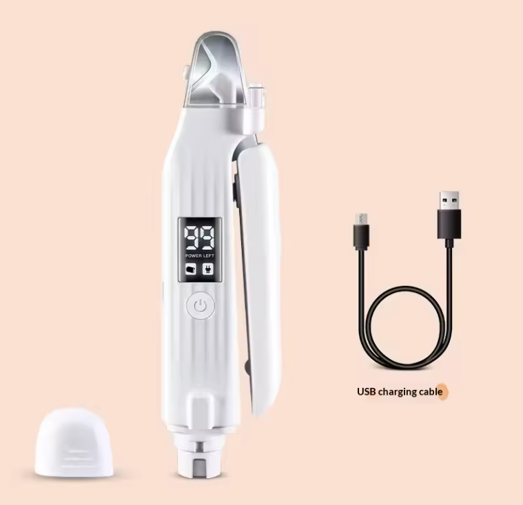 2-in-1 Electric Pet Nail Trinder & Grinder with Dual LED Lights