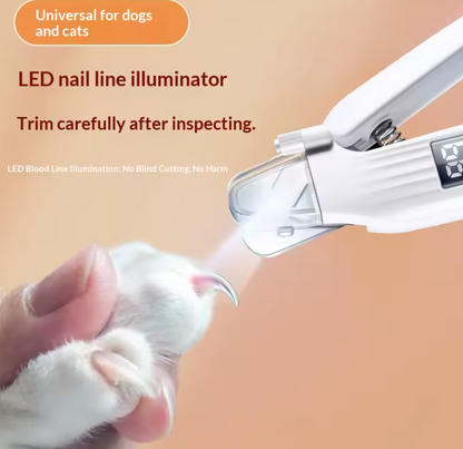 2-in-1 Electric Pet Nail Trinder & Grinder with Dual LED Lights