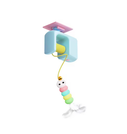 Automatic Hanging 2-in-1 Cat Toy – Flying Bird & Bouncing Caterpillar