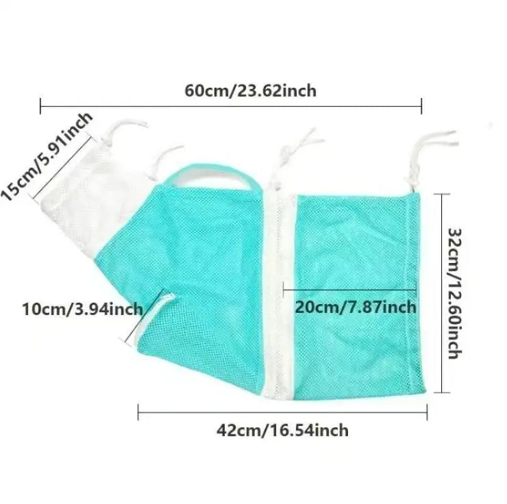 Adjustable Anti-Scratch Cat Mesh Bag for Bathing & Nail Trimming
