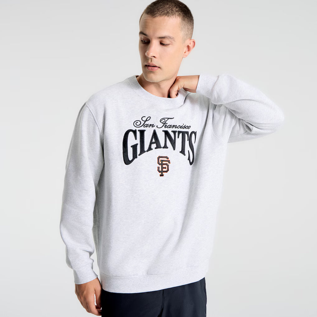Men's San Francisco Giants lululemon Heathered Core Ultra Light Grey Steady State Sweatshirt