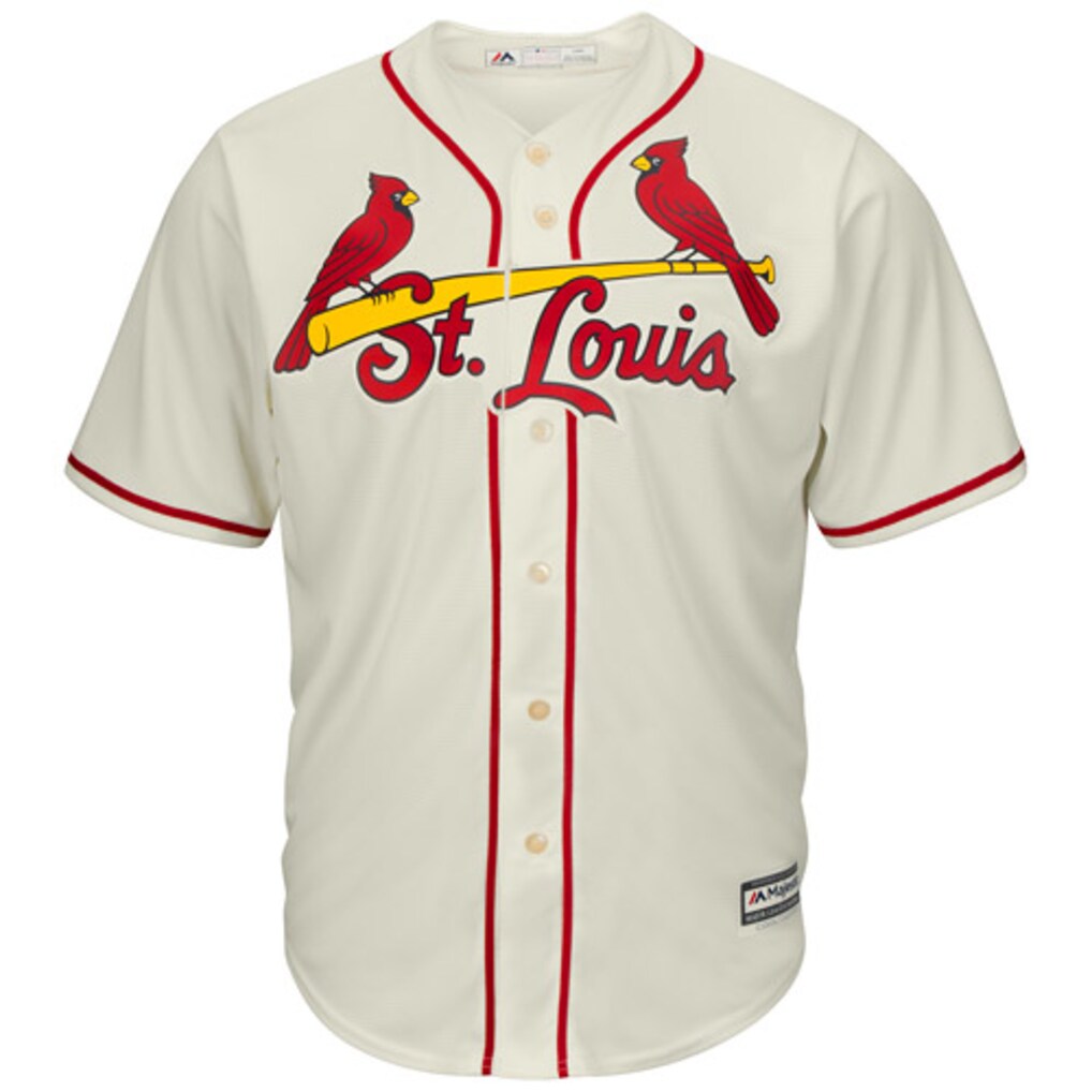 Men's St. Louis Cardinals Adam Wainwright Majestic Tan Alternate Cool Base Player Jersey