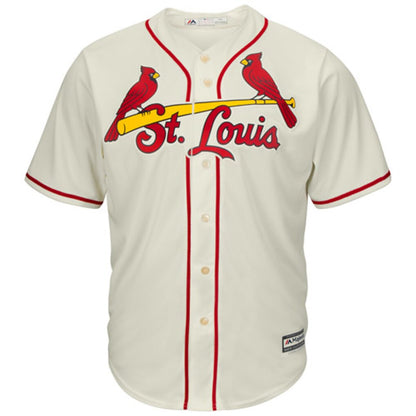 Men's St. Louis Cardinals Adam Wainwright Majestic Tan Alternate Cool Base Player Jersey