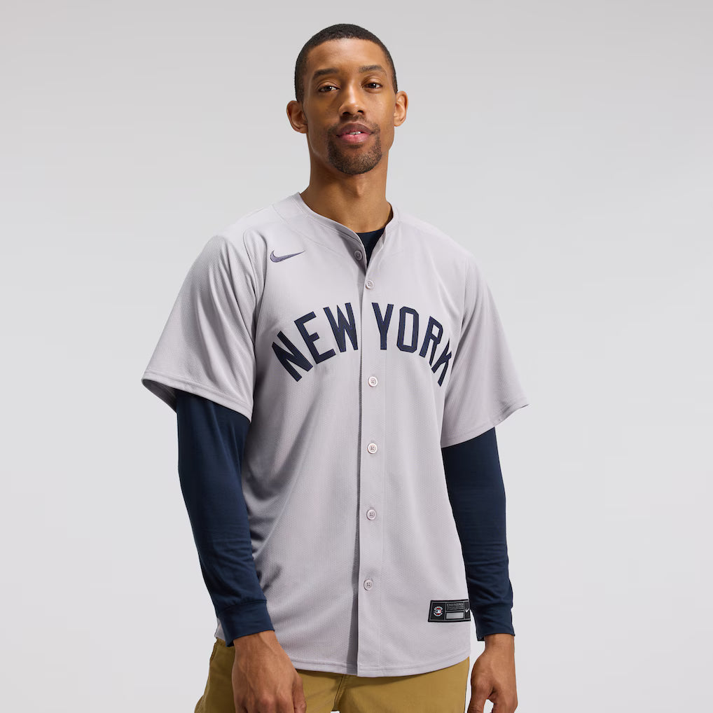Men's Aaron Judge Gray New York Yankees Road Limited Player Jersey