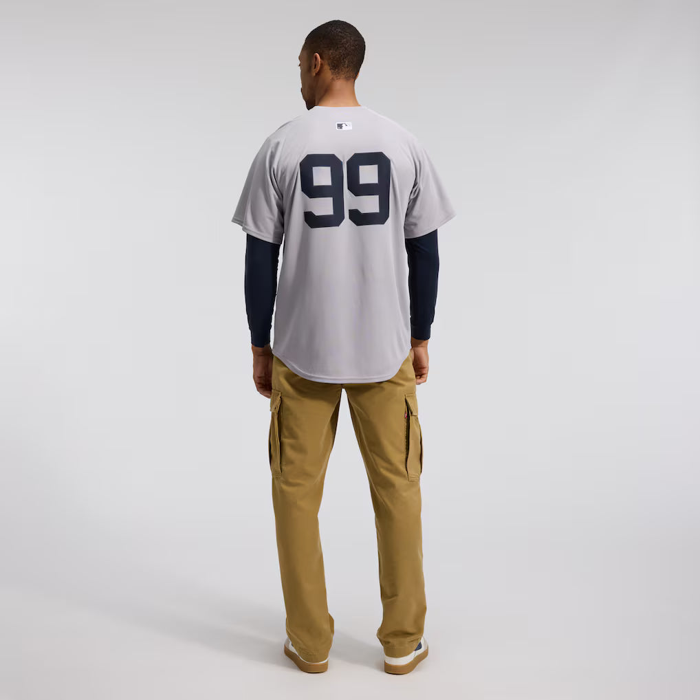 Men's Aaron Judge Gray New York Yankees Road Limited Player Jersey