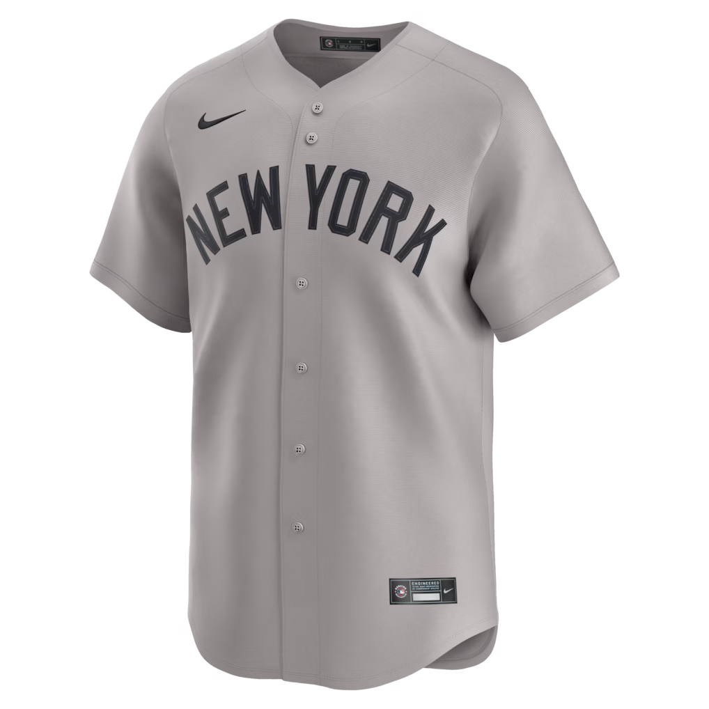 Men's Aaron Judge Gray New York Yankees Road Limited Player Jersey