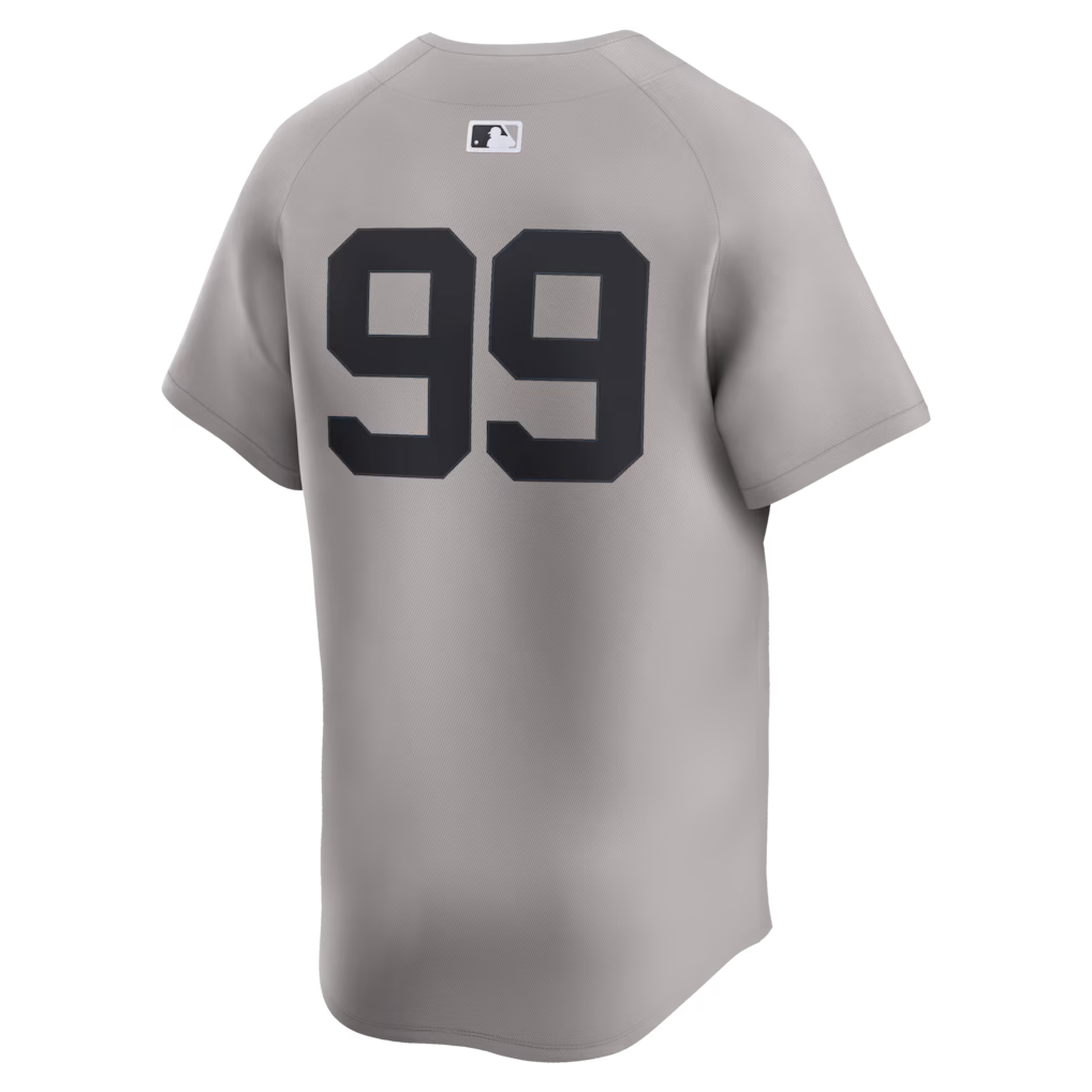Men's Aaron Judge Gray New York Yankees Road Limited Player Jersey