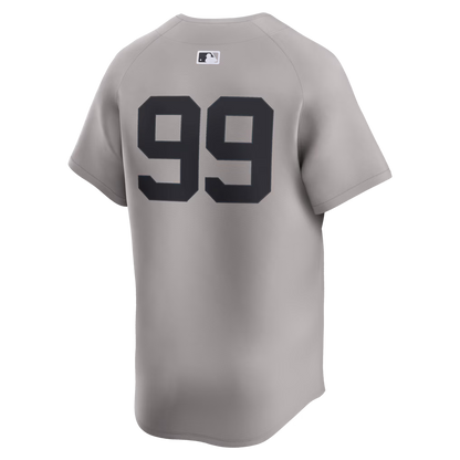 Men's Aaron Judge Gray New York Yankees Road Limited Player Jersey