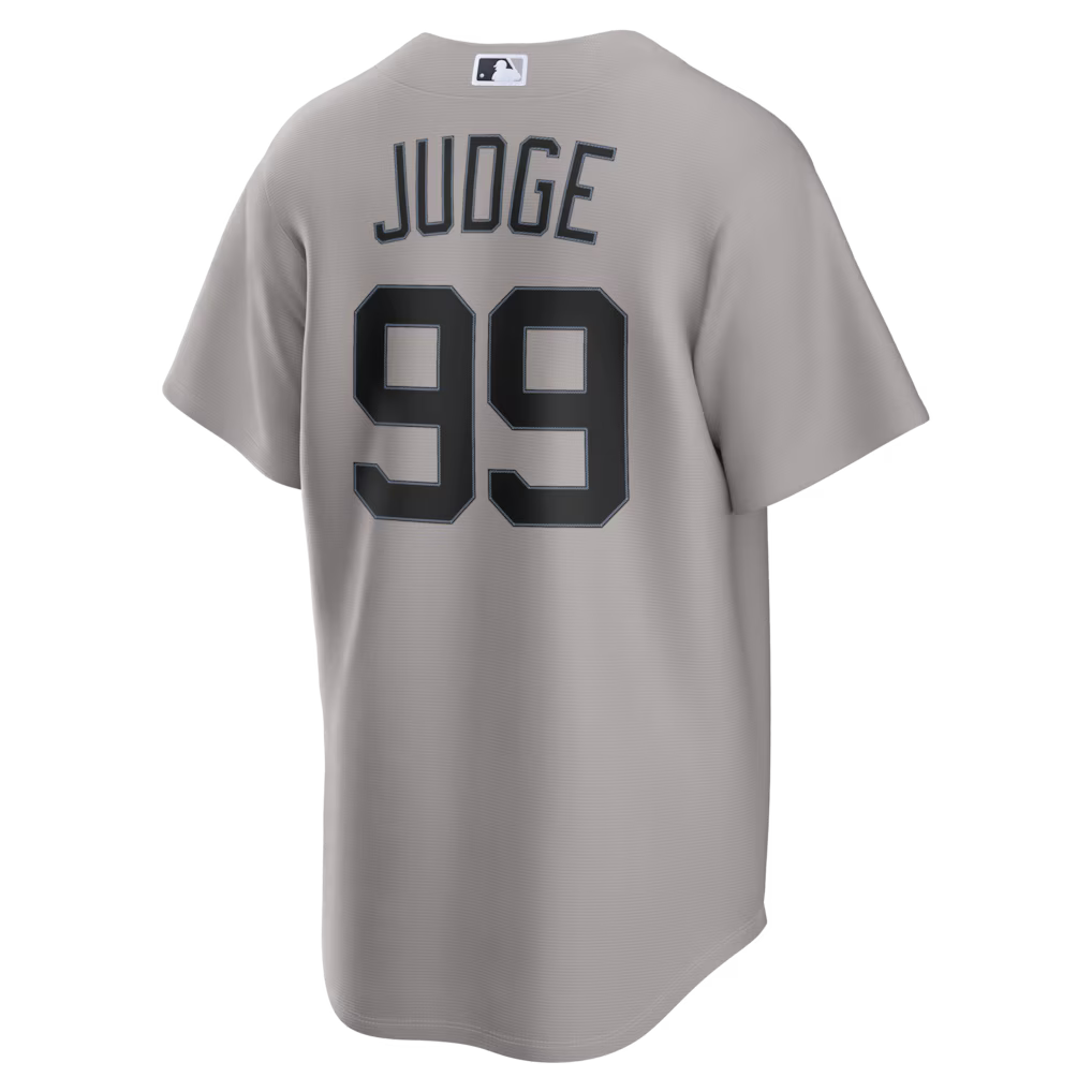 Men's New York Yankees Aaron Judge Gray Road Replica Jersey