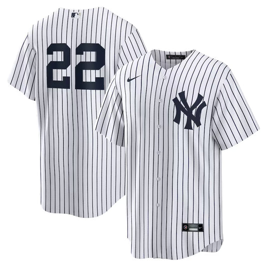 Men's New York Yankees Ben Rice Nike White Home Replica Jersey