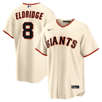 Men's San Francisco Giants Bryce Eldridge Nike Cream Home Replica Jersey