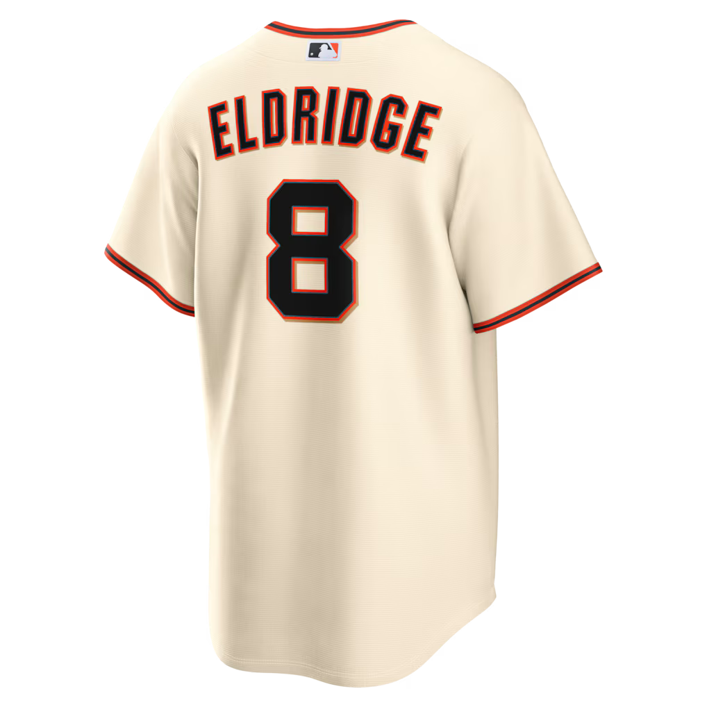 Men's San Francisco Giants Bryce Eldridge Nike Cream Home Replica Jersey