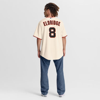 Men's San Francisco Giants Bryce Eldridge Nike Cream Home Replica Jersey