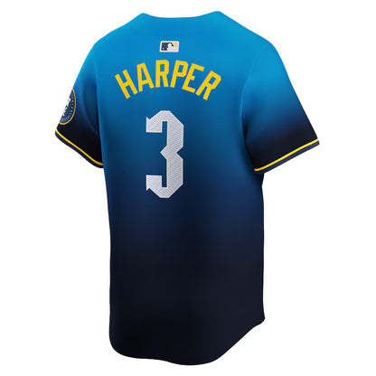 Men's Philadelphia Phillies Bryce Harper Blue City Connect Limited Player Jersey