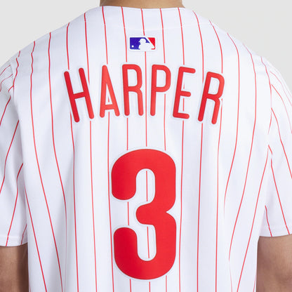 Men's Philadelphia Phillies Bryce Harper White Home Limited Player Jersey