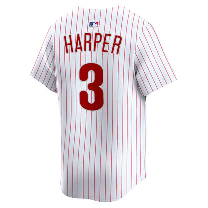 Men's Philadelphia Phillies Bryce Harper White Home Limited Player Jersey