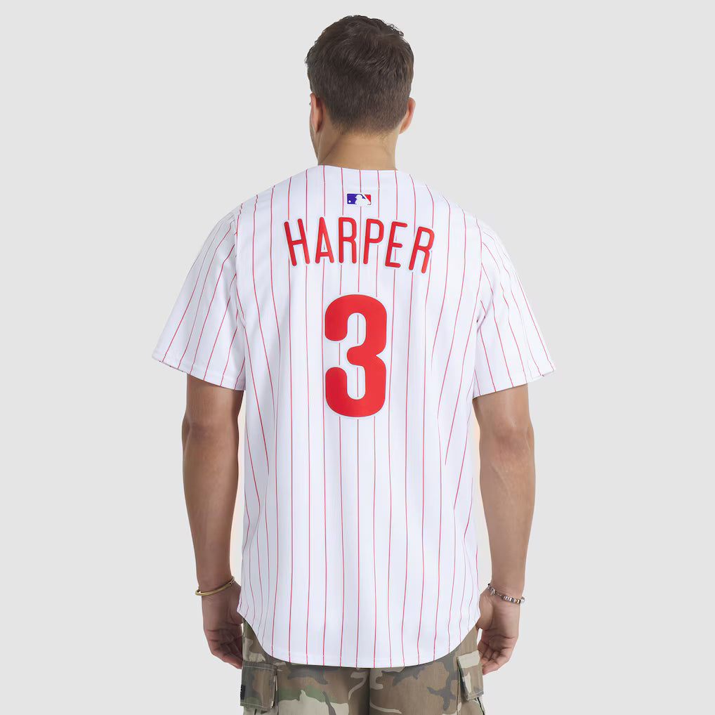 Men's Philadelphia Phillies Bryce Harper White Home Limited Player Jersey