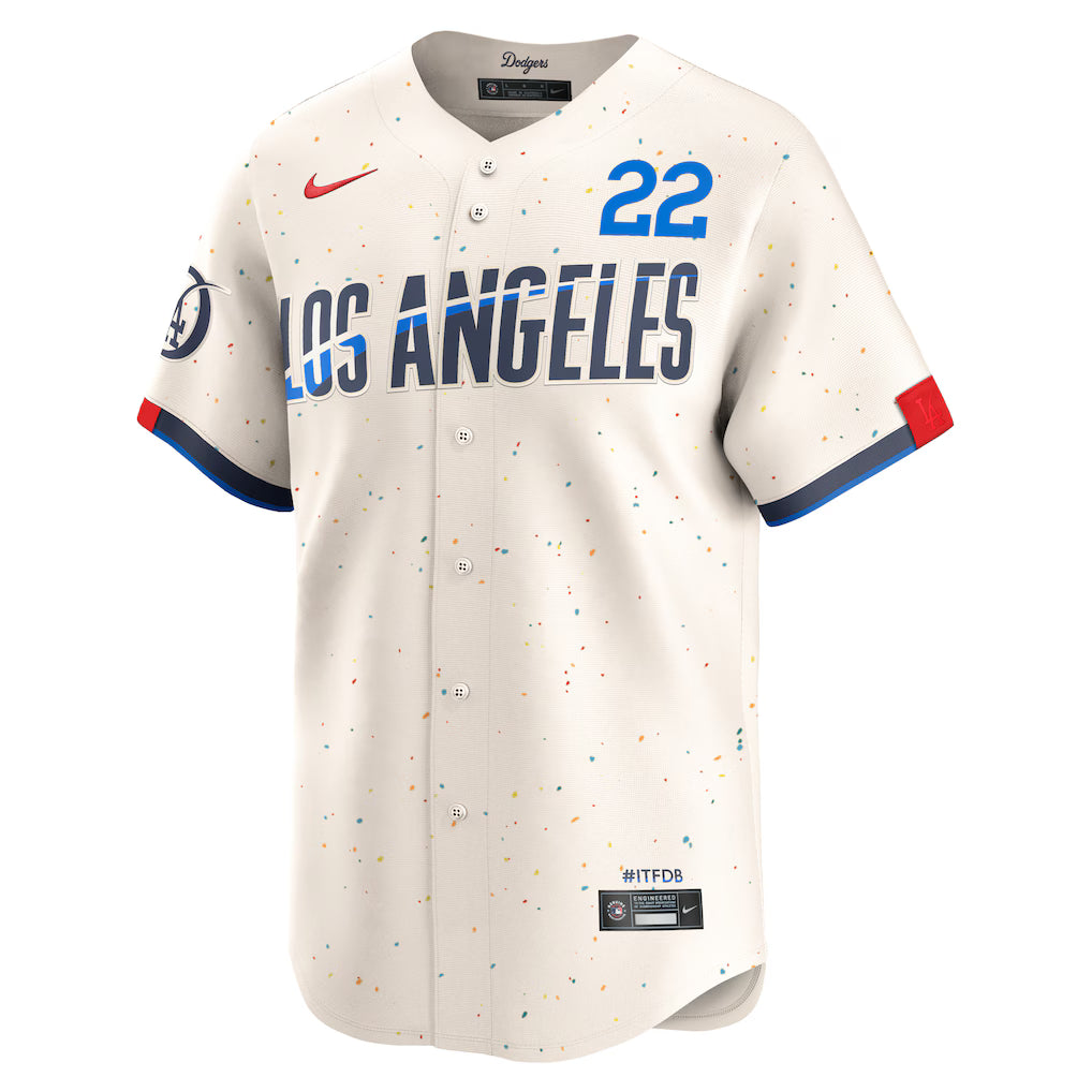 Clayton Kershaw Los Angeles Dodgers City Connect Limited Player Jersey - Cream