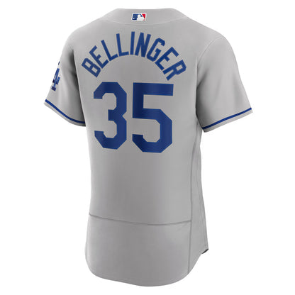 Men's Los Angeles Dodgers Cody Bellinger Gray Road Authentic Player Jersey