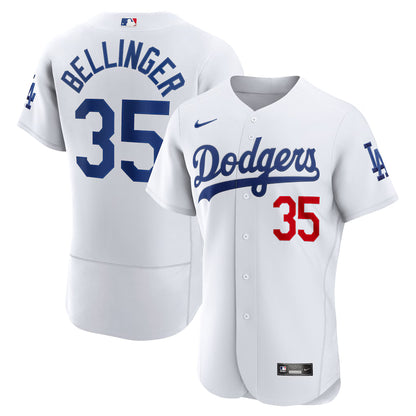 Men's Los Angeles Dodgers Cody Bellinger White Home Authentic Player Jersey