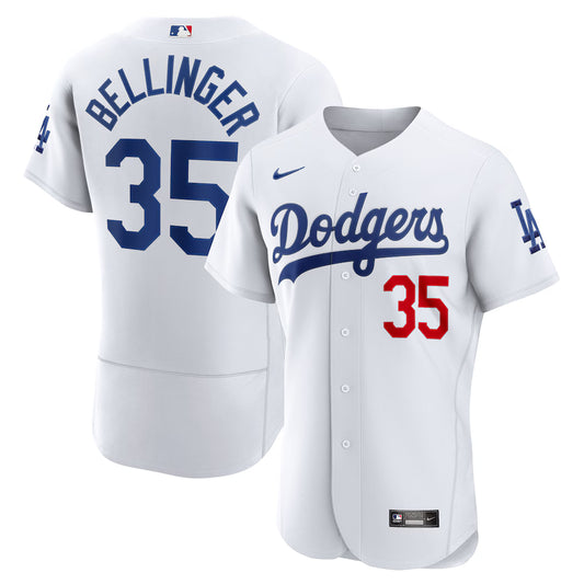 Men's Los Angeles Dodgers Cody Bellinger White Home Authentic Player Jersey