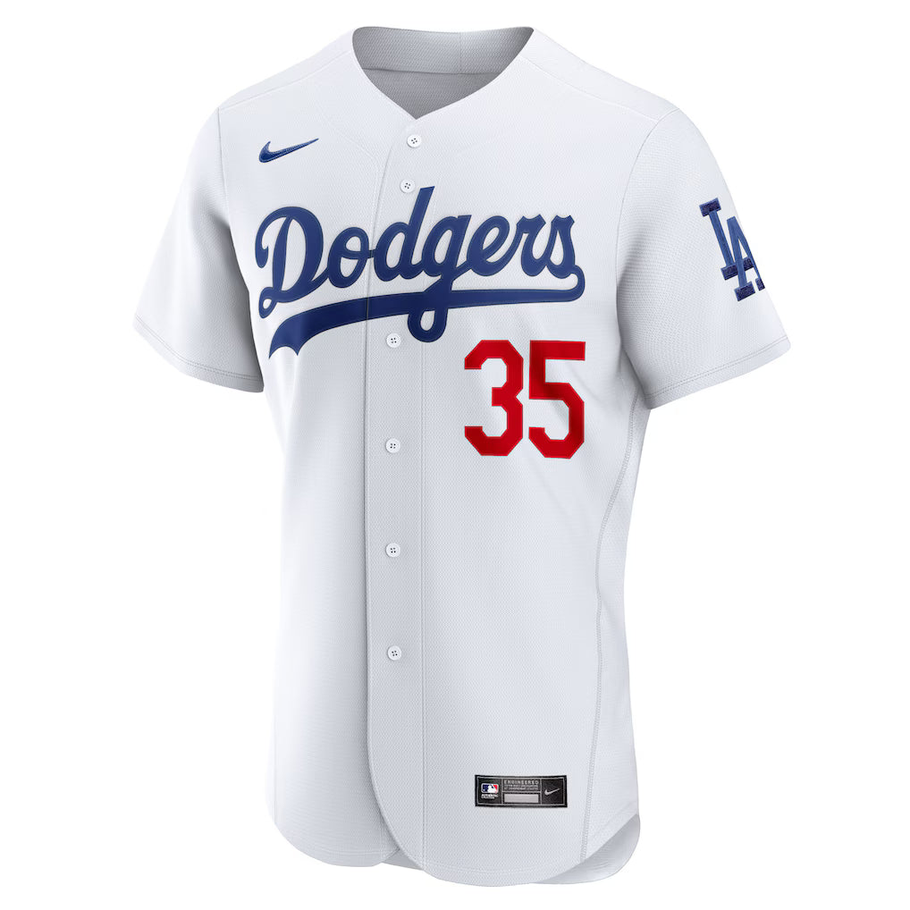 Men's Los Angeles Dodgers Cody Bellinger White Home Authentic Player Jersey