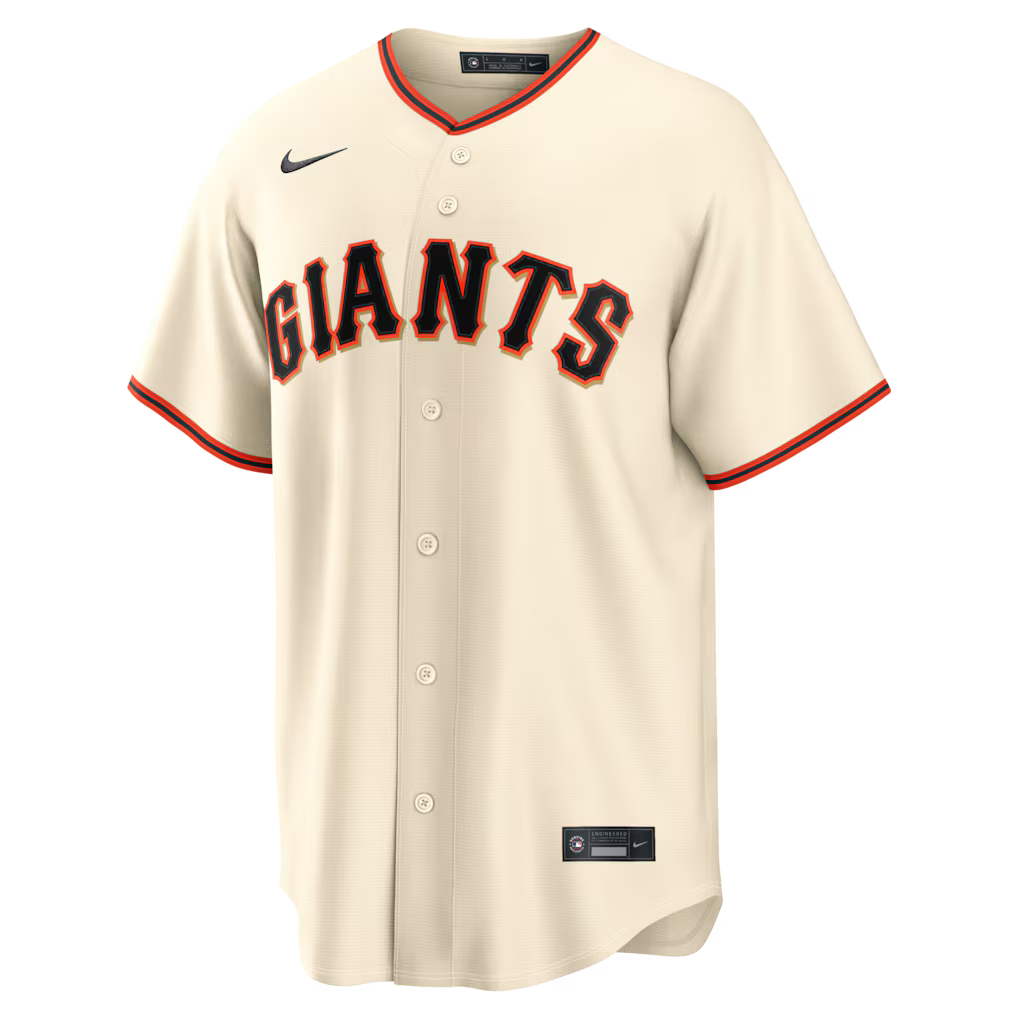 Men's San Francisco Giants Nike Cream Home Replica Custom Jersey
