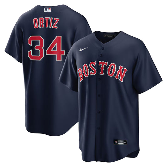 Men's Boston Red Sox David Ortiz Navy Alternate Replica Player Jersey