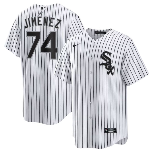 Men's Chicago White Sox Eloy Jimenez White Home Replica Player Name Jersey