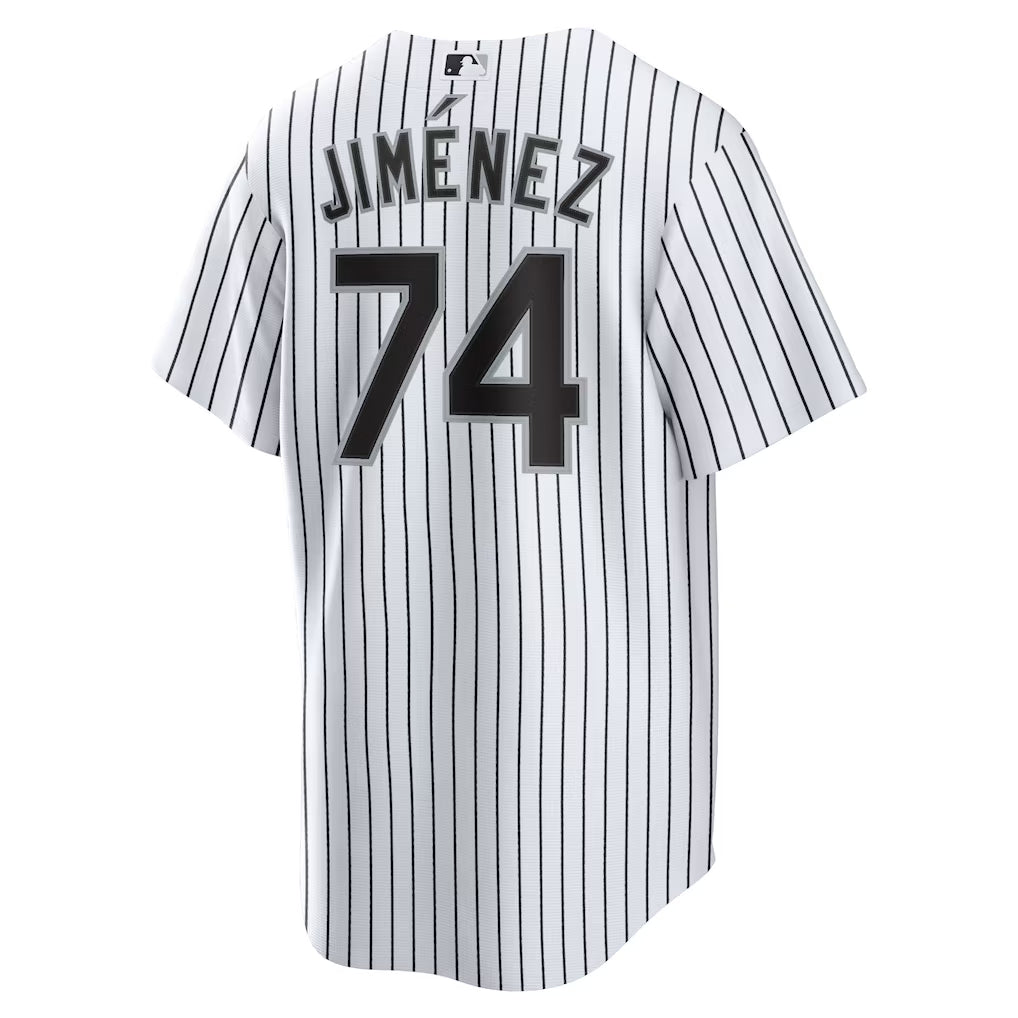 Men's Chicago White Sox Eloy Jimenez White Home Replica Player Name Jersey