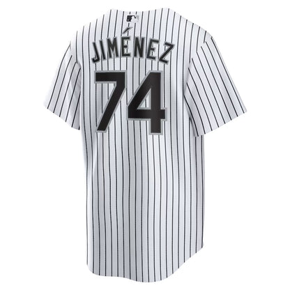Men's Chicago White Sox Eloy Jimenez White Home Replica Player Name Jersey