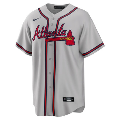 Men's Atlanta Braves Freddie Freeman Gray Road Replica Player Jersey
